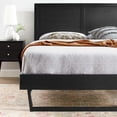 thumbnail image 4 of Platform Bed Frame, Twin Size, Wood, Black, Modern Contemporary Urban Design, Bedroom Master Guest Suite, 4 of 10