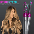 thumbnail image 4 of MesaSe Curling Iron 5 in 1 Multi-function Interchangeable Styling Hair Comb Set with 360°Swivel Cord Instant Heat Ceramic Triple Barrel Wand Curling Iron White, 4 of 5
