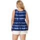 thumbnail image 5 of Women's Plus Size Tee Shirts Vest Top Sleeveless Stretch Babydoll Tie Dye Tank Tops Dark Blue 3X, 5 of 7