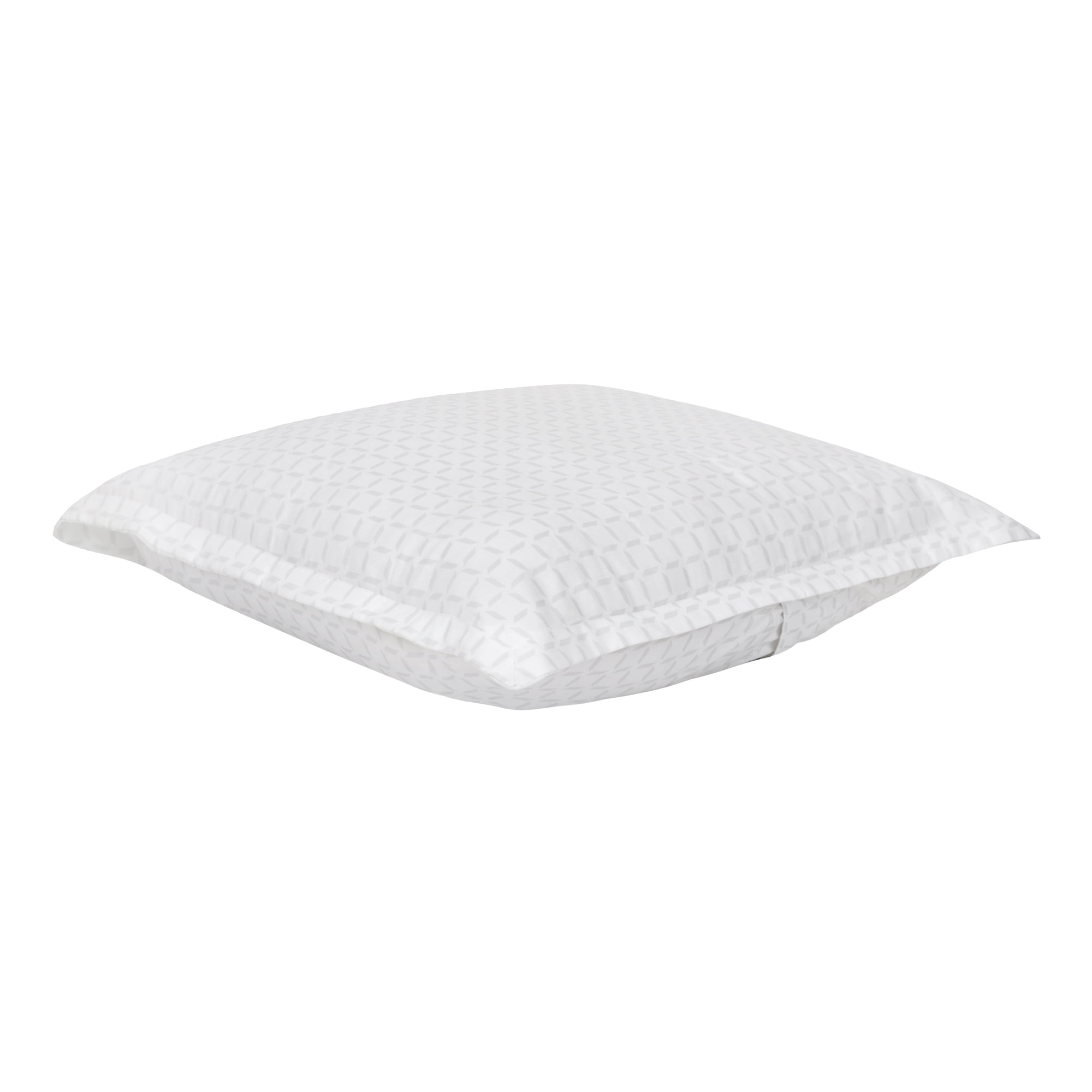Delara Contemporary Gray Cotton Euro Shams, Standard/Queen (2 Count)