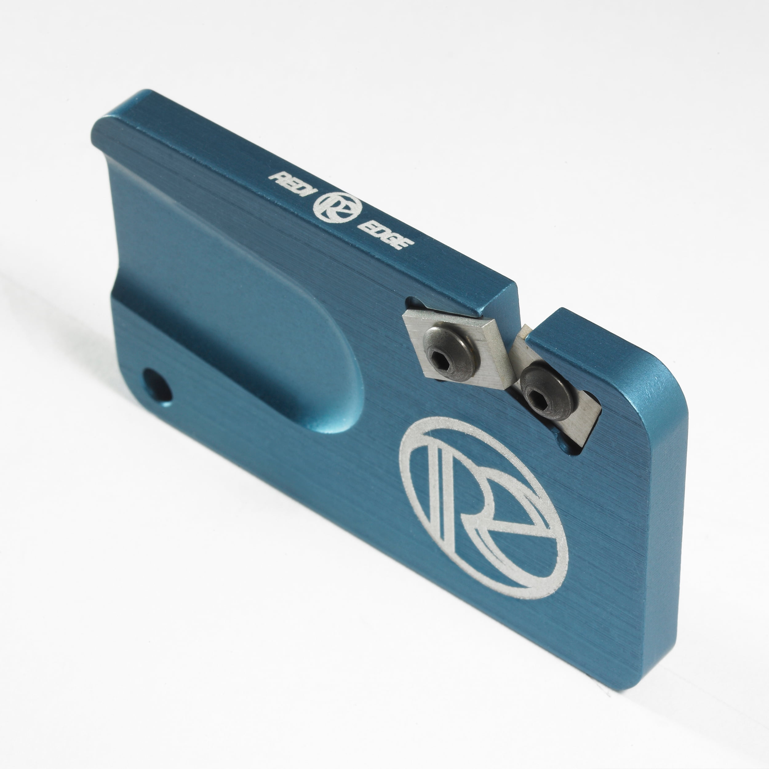 REDI-EDGE/KLAWHORN IND REPS201BU Pocket Knife Sharpener Duromite Carbide Blue with Nylon Sheath