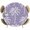 Purple, variant on Dark Grey Palm Tree Round Tablecloth 55-60 Inch Round Fitted Table Cloth with Elastic Edge, Summer Botanical Tropical Tree Waterproof Table Cover Protector for Outdoor Picnic Party Dining