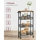 thumbnail image 3 of Carrito de almacenamiento rodante VASAGLE de 4 niveles, 22 x 45 x 77 cm, 3,6 kg, 3 of 6
