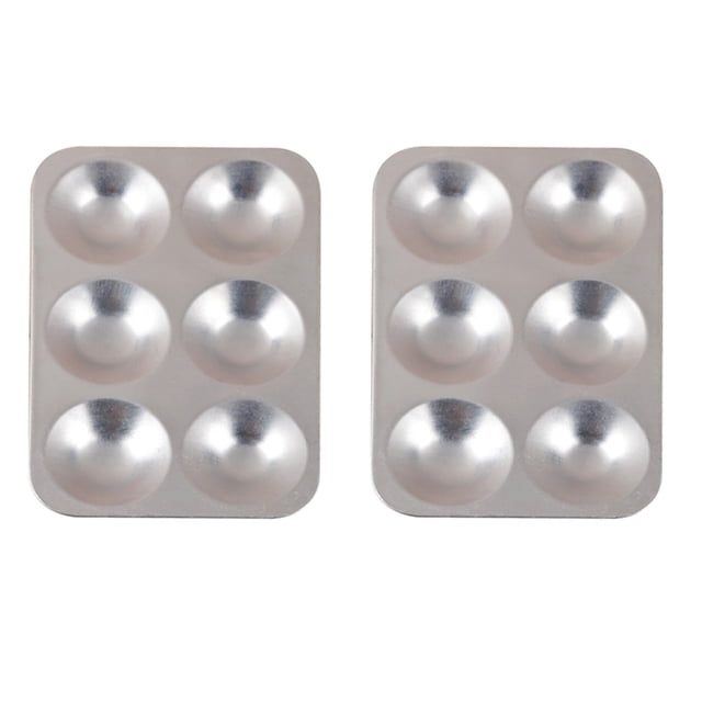 2Pcs Aluminum Painting Plates Students Painting Pallets Color Mixing Boards