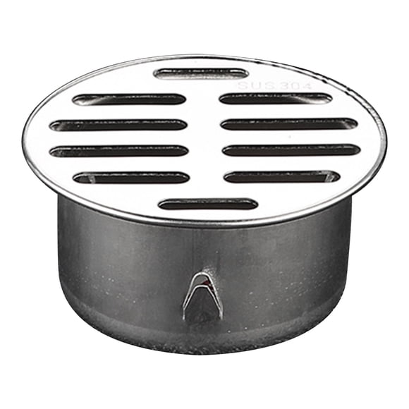 Thickened Stainless Steel Floor Plug-in Card Garden Outdoor Round Roof Without Water Seal Large Displacement Floor