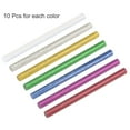 thumbnail image 2 of Uxcell 4" x 0.27" Glitter Red/Silver/Green/Golden/Blue/Rose Red Mini Hot Glue Gun Sticks 70 Pack, 2 of 5