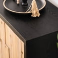 thumbnail image 4 of Geometric Textured Wood - Four - Door Cabinet Storage - Hallway and Living Room / Adds Character and Storage to Home, 4 of 7