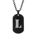 thumbnail image 1 of Collar Hombre de Inicial Letra A LUCKMAN, Acero Inoxidable Color Negro, Modelo Dylan negro UNITALLA, 1 of 7