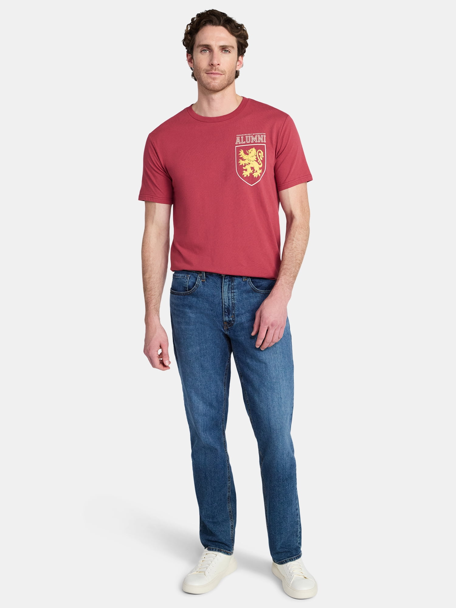 Harry Potter Men's and Big Men's Gryffindor Alumni Graphic Tee with Short Sleeves, Sizes S-3XL