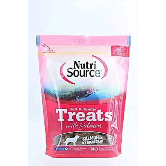 NutriSource Soft Tender Salmon Dog Treats 14oz