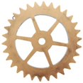 thumbnail image 3 of Wooden Wheel Gear Wall Art Decor Golden Color for Home Office 12.5 Inches, 3 of 4