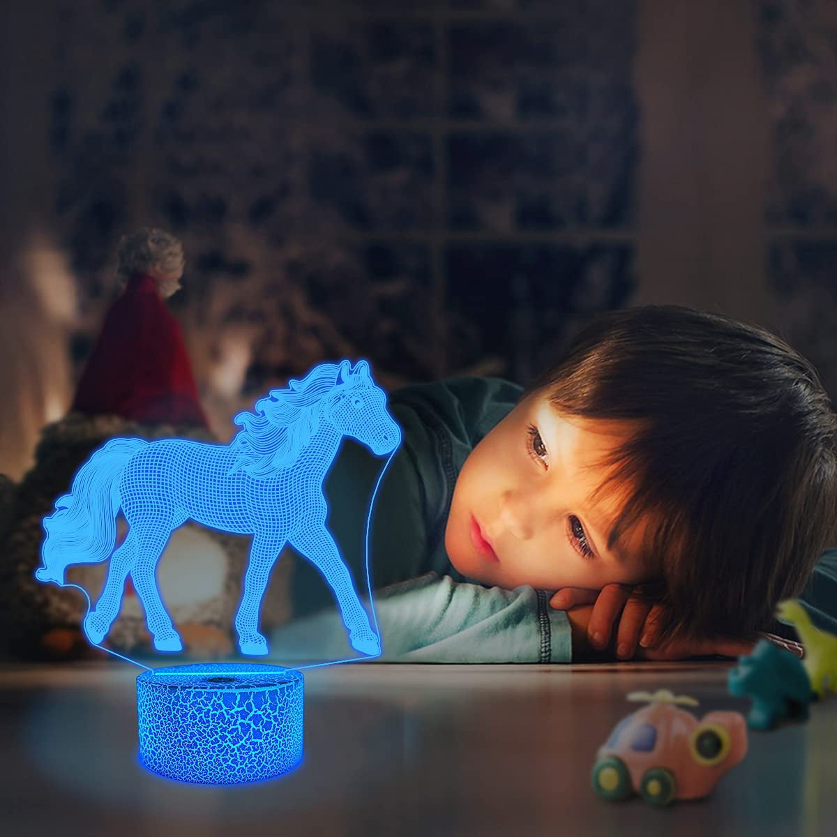 Bedroom Decor Engraved Night Lights Personalized Lamp Acrylic Night Lights Children Birthday Gift 3D Dumbo Night Lamp 16 Colours Lamp