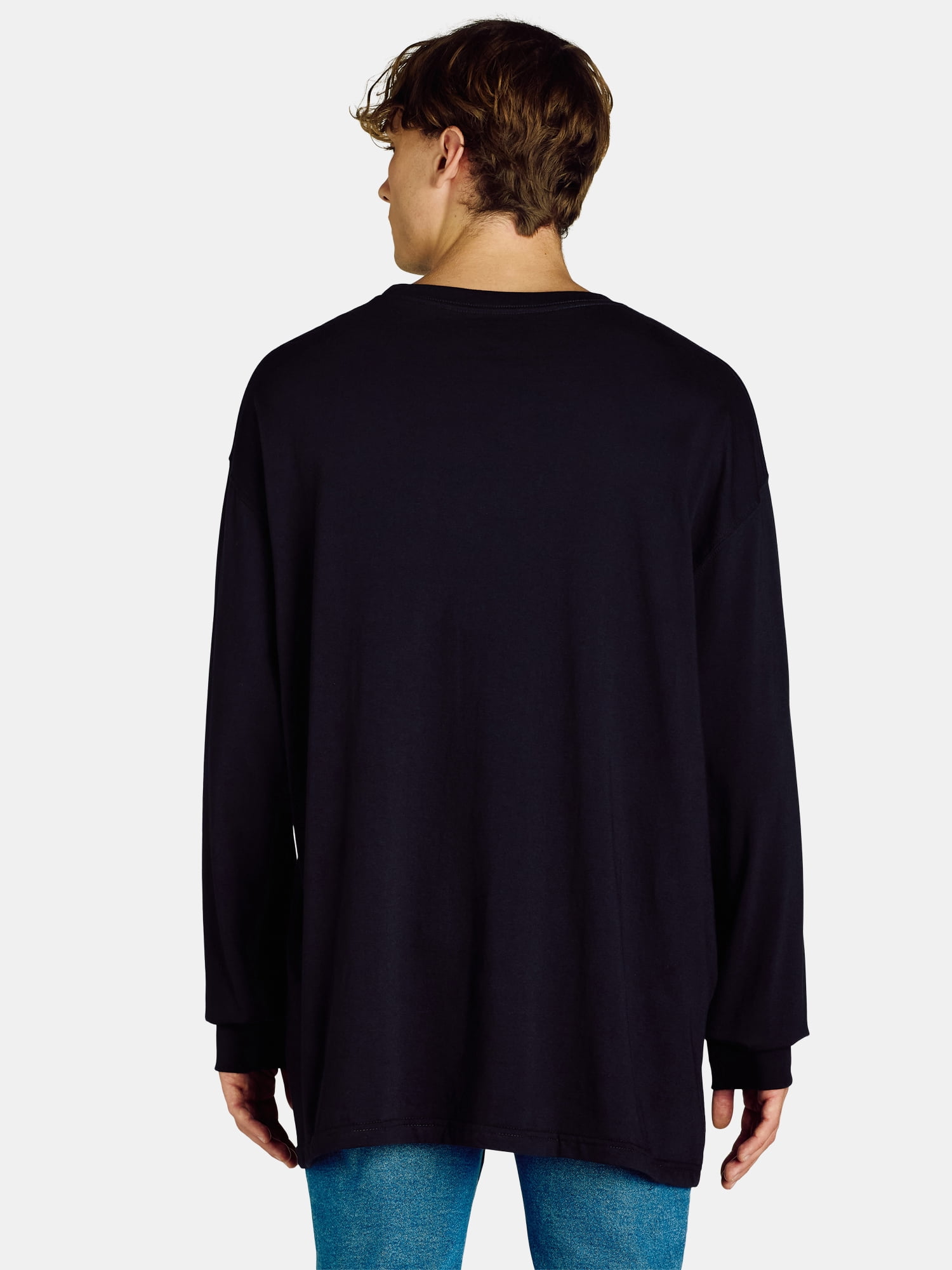 Wrangler Men’s Big and Tall Cotton Pocket Tee with Long Sleeves, Sizes 1XL-6XL