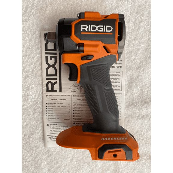 New Ridgid R872081B 18V SubCompact Brushless Cordless 1/2 in. Impact Wrench
