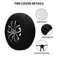 thumbnail image 2 of Naloa Starry Sky Turtle PVC Leather Spare Tire Wheel Cover for Car Truck SUV Camper Trailer Universal Fit many size16 inch, 2 of 6