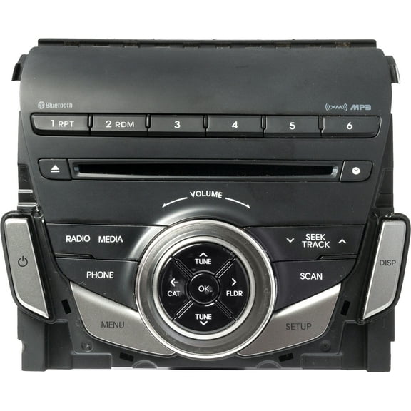 Restored 2012-13 Hyundai Azera AMFM SAT Radio Single Disc CD Bluetooth Model 961703V8004X (Refurbished)