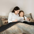thumbnail image 5 of Feelyou Rustic Bear Animal Twin Comforter Sets, Tribal Western Cabin Bedding Set, 2pcs, 5 of 8