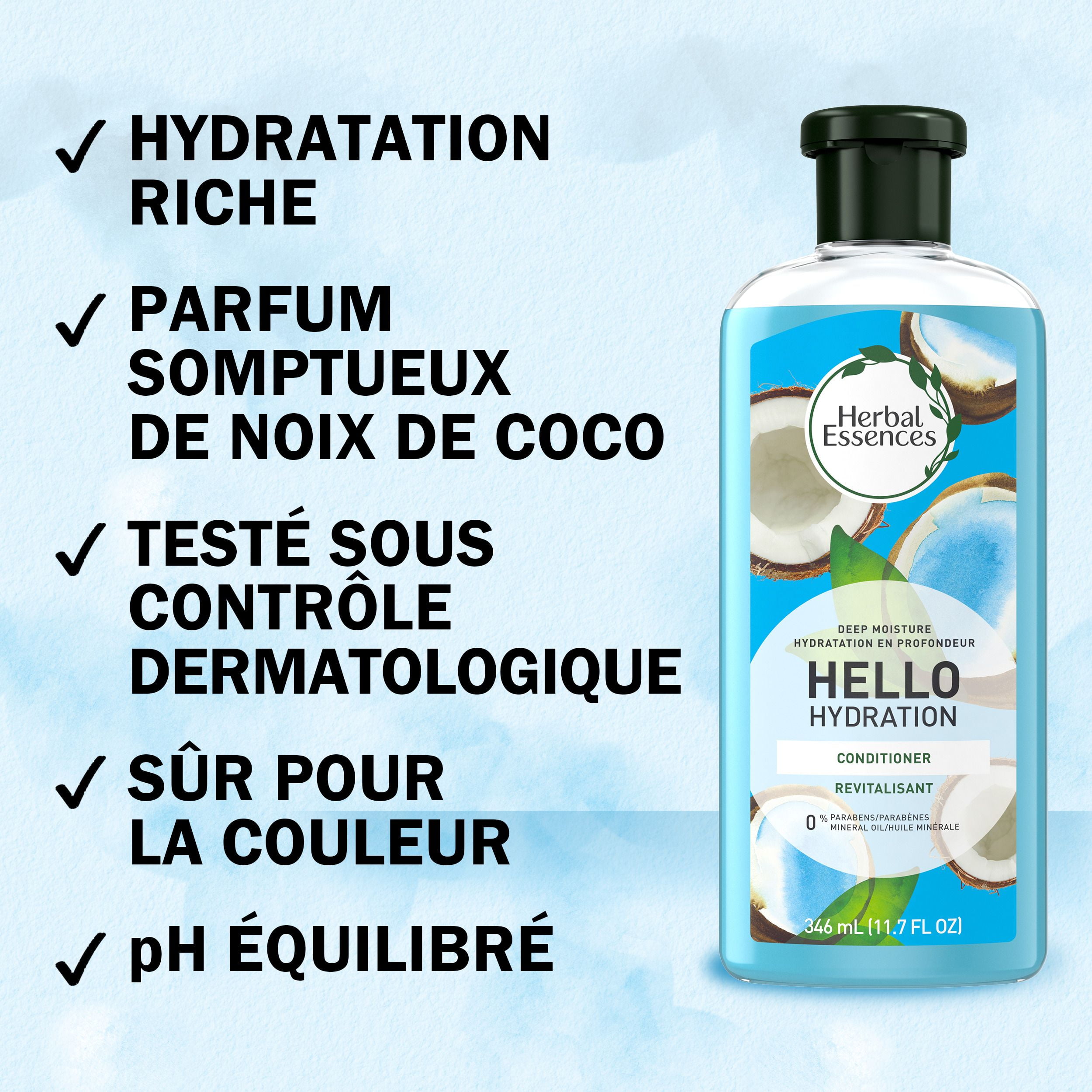 Herbal Essences Hello Hydration Conditioner Deep Moisture for Hair, 346 mL