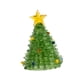 thumbnail image 3 of Adorno de árbol de Navidad de cristal, estatua en miniatura, escultura de regalo para escritorio de chimenea verde claro, 3 of 9