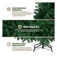 thumbnail image 2 of Arbol de Navidad Pino Navideño Frondoso Esquimal Verde, 1.90m 960 Ramas, 2 of 6