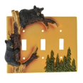 thumbnail image 2 of Funda de pared con triple interruptor Pine Ridge Black Bear, 2 of 6