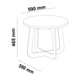 thumbnail image 3 of Mesa Centro Bertolini Jasmin Verde Roble MDF, 3 of 4