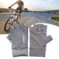 thumbnail image 2 of Thin Gloves Lightweight Durable Protective Sun Protection Gloves Men Half s Men for Climbing Riding Outdoor Sports All Half Gray, 2 of 10