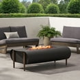 thumbnail image 2 of Romar Outdoor 50,000 BTU Rectangular Fire Pit (No Tank Holder), Dark Gray and Wood Pattern, 2 of 9