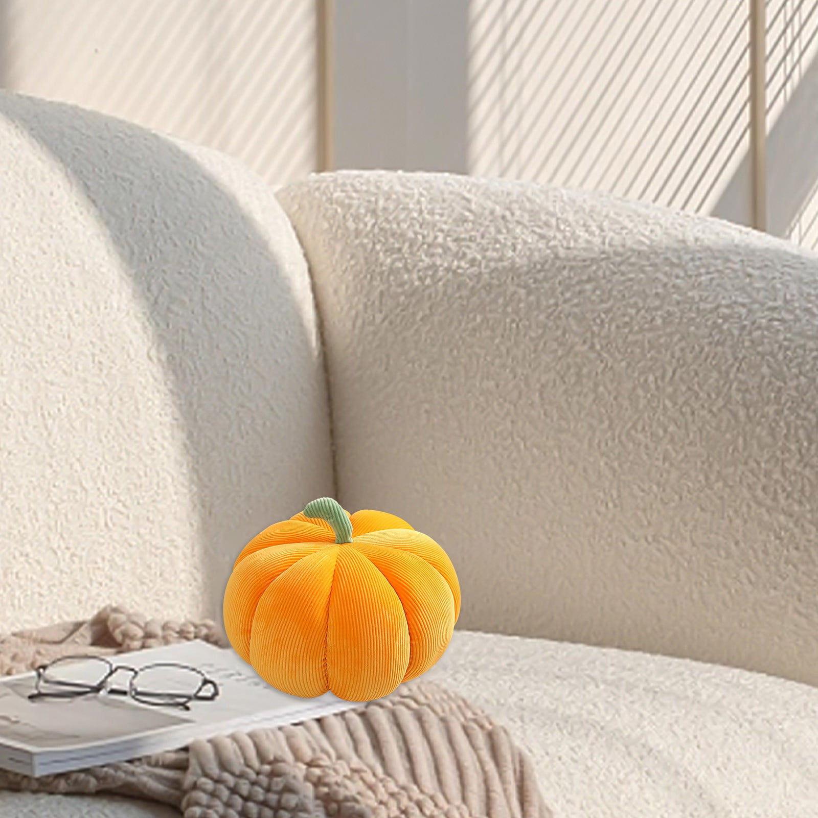 MXTPOV Pumpkin Pillow Halloween Decorative Pumpkin Throw Pillow Sofa Cushion for Car Bedroom Couch Home Decor Party Favors