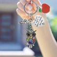thumbnail image 4 of EGNMCR Keychains Fashion Personality Unisex Owl Flower Pendant Keychain Gift Animal keychain, 4 of 8