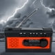 thumbnail image 3 of Radio Manivela Emergencia Solar Con Linterna LED Banco SOS (rojo 4000 MAh), 3 of 9