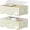 Beige, variant on Under Bed Storage with Wheels, No Assemble Required 12 inches height Under Bed Storage bins,Large capacity Rolling Underbed Shoe Storage containers,dorm underbed storage drawers