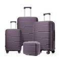 thumbnail image 1 of 4 Uds maleta de viaje nuevos juegos de equipaje duraderos equipaje rodante cerradura TSA equipaje de mano cubierta de carrito de embarque 13 20 24 28 pulgadas, 1 of 4