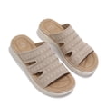 thumbnail image 5 of Rexoro Women Breathable Knit Slippers Lightweight Non-Slip Sandals Slip On Shoes Indoor Outdoor Summer Casual Daily Wear Khaki 6.5, 5 of 6