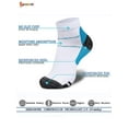 thumbnail image 6 of Spencer Men's and Women's Running Gym Ankle Compression Socks, Blue (5 Counts), 6 of 9
