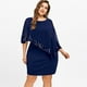 thumbnail image 2 of Vestido Irregular Para Mujer, Vestido Con Hombros Descubiertos, Vestido Con Panel de Lentejuelas, Vestido de Gasa de Talla Grande, Vestido Asimétrico Sin Tirantes de Gasa Superpuesto Odeerbi  ODB112945, 2 of 7