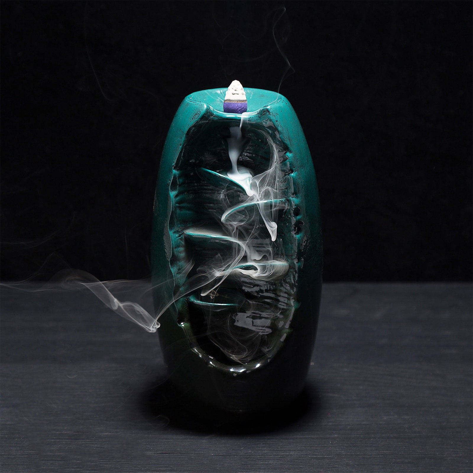 Waterfall Backflow Incense Resin Censer Incense Cone Holder Desktop Decor