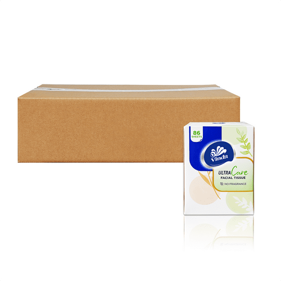 3-Ply Ultra Care Facial Tissues, 86 Count Each Box, 8 Cube Boxes