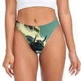 thumbnail image 1 of Balery Bull Charging Through Waves Tangas de Algodón para Mujer con Estampado – Ropa Interior Sexy, Transpirable, G-string-Large, 1 of 6