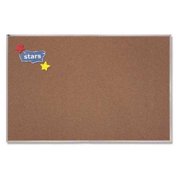 QUARTET PCKA404 Enclosed Cork Bulletin Board 48"H x 4"W