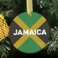 thumbnail image 2 of Country Flag Jamaica Flag Jamaican Hometown, Travel Keepsake Souvenir Ceramic Christmas Ornament Xmas Holiday Tree Gift Merry Christmas, 2 of 3
