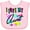AD-Pink, variant on Inktastic I Love My Aunt 80s Retro Style Boys or Girls Baby Bib