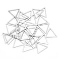 thumbnail image 2 of 30pcs Stainless Steel Open Bezel Pendants Jewelry DIY Hollow Frame for Resin Jewelry MakingTriangle S, 2 of 14