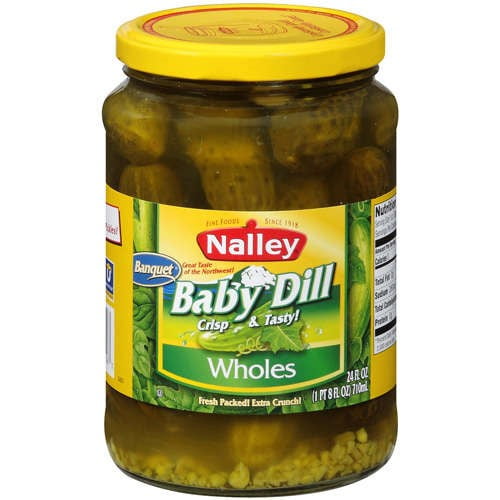 Nalley Baby Dill Whole Pickles, 24Oz