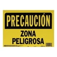 thumbnail image 1 of Letrero Pared Hyko Precaución Zona Peligro Plástico Negro Y, 1 of 3