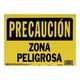 thumbnail image 1 of Letrero Pared Hyko Precaución Zona Peligro Plástico Negro Y, 1 of 3