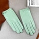 thumbnail image 1 of Guantes de piel auténtica para mujer, de primavera y otoño, finos, para pantalla táctil, para conducir, ciclismo, coche eléctrico, sencillos, de moda, cortos, de primera capa, de piel de oveja, 1 of 5