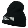 thumbnail image 2 of Director Embroidered Long Beanie - Navy OSFM, 2 of 5