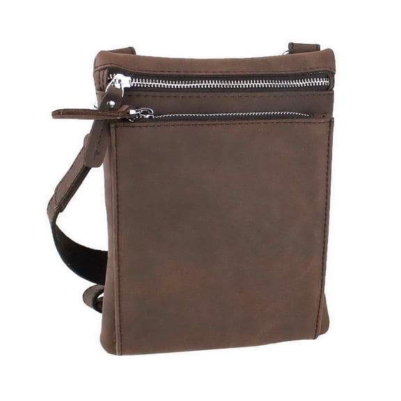 Vagarant Traveler Cowhide Leather Slim Cross-Body Waist Bag LS35.DS