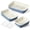 Dusty Blue-13.7"/11"/8.3"-3, variant on Ceramic Baking Dish Set Dusty Pink 13.7"/11"/8.3" 3-Piece Oven Safe Bakeware for Casseroles Lasagnas Roasting